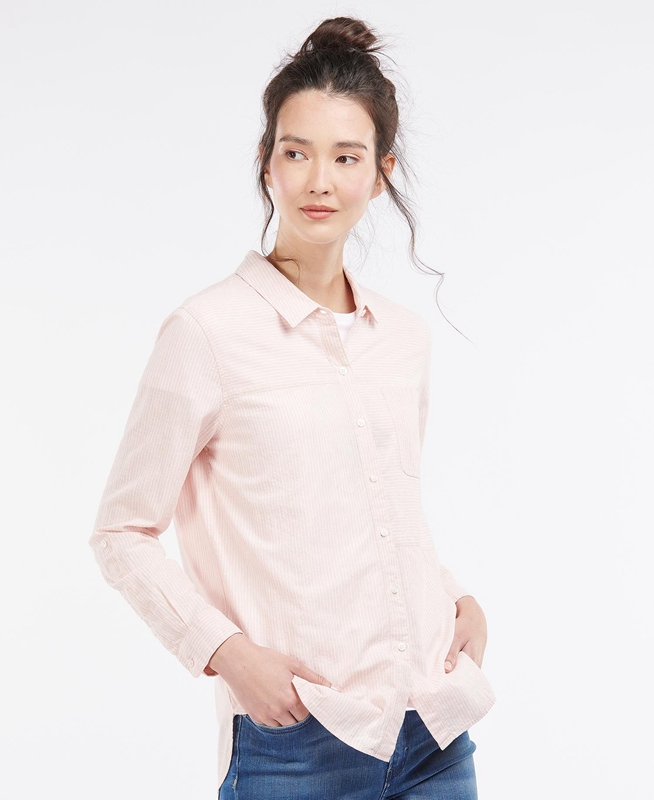 Camisas Barbour Beachfront Mujer Rosas | 249037-ATZ