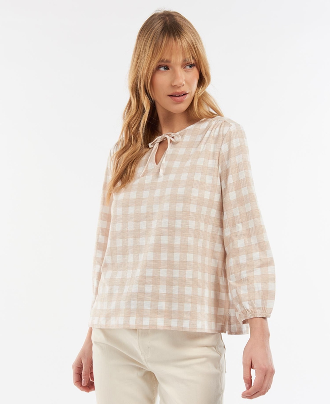 Camiseta Barbour Ember Mujer Blancos | 732169-WIX