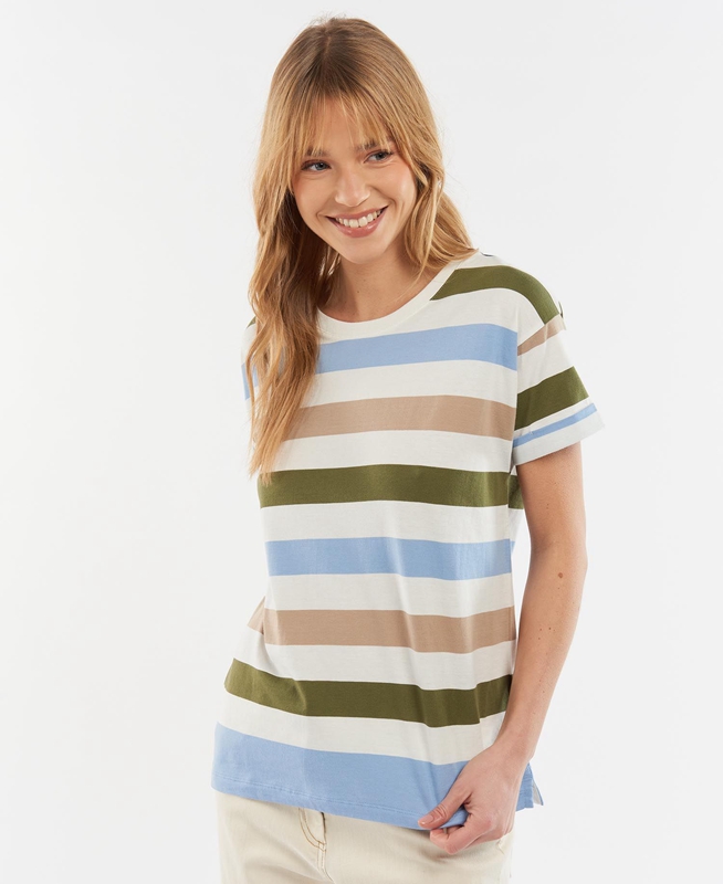 Camiseta Barbour Explorer Marley Top Mujer Multicolor | 509867-LKQ