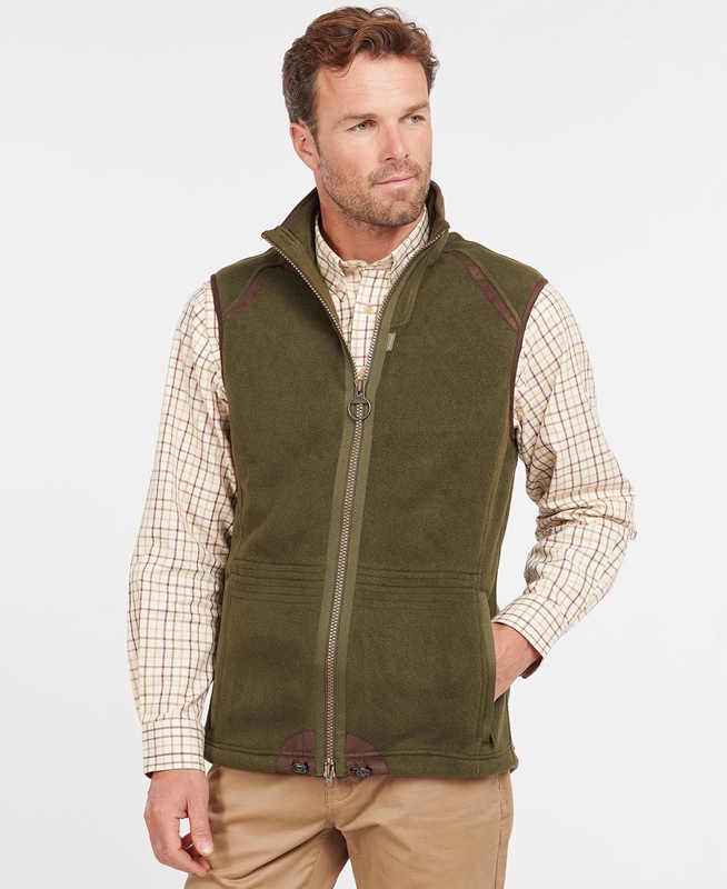 Chalecos Barbour Langdale Hombre Verdes | 146057-KCR