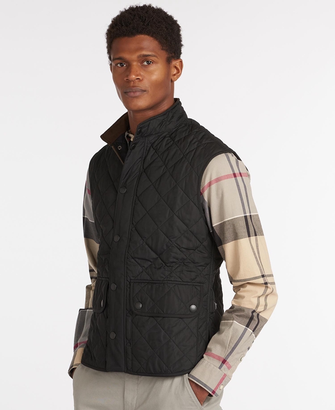 Chalecos Barbour Lowerdale Hombre Negros | 057429-UAT