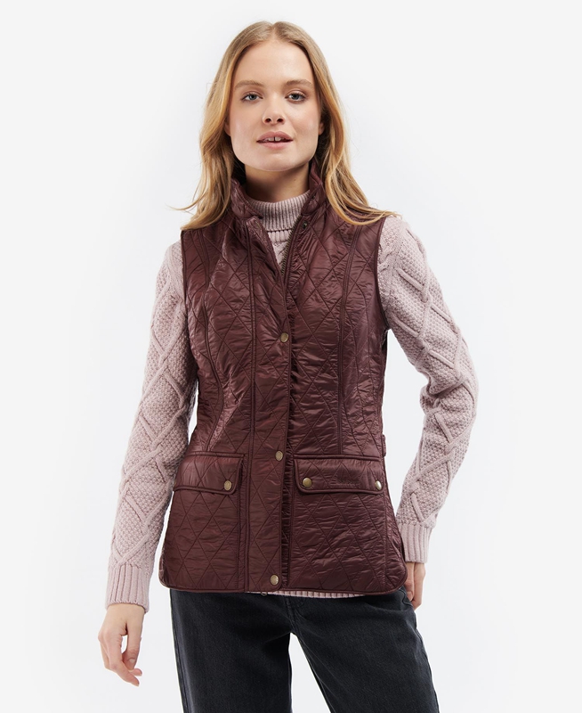 Chalecos Barbour Wray Mujer Vino | 689743-FNX