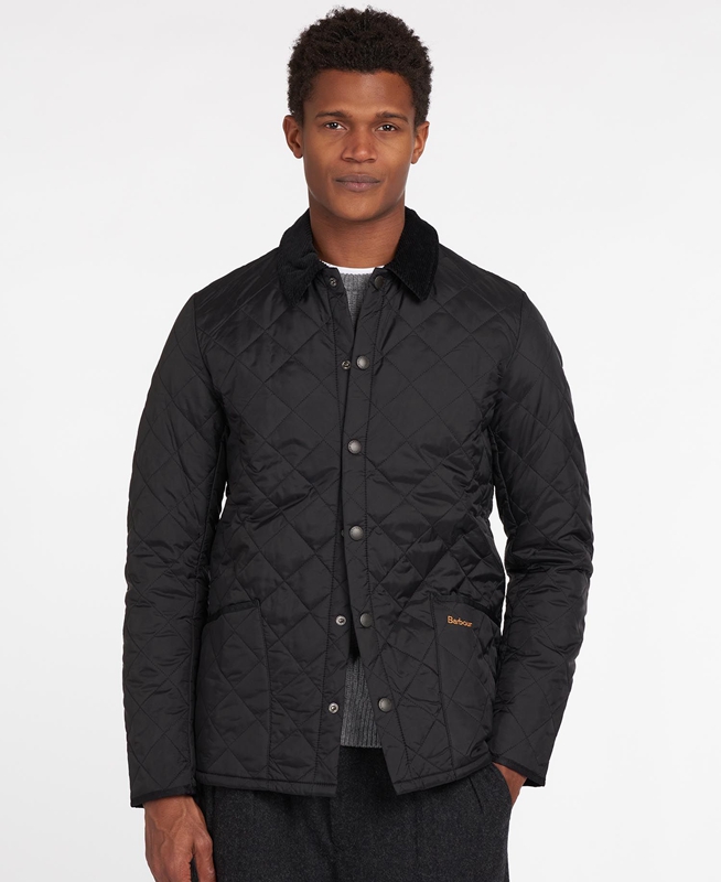 Chaqueta Acolchada Barbour Heritage Liddesdale Hombre Negros | 973150-SUL