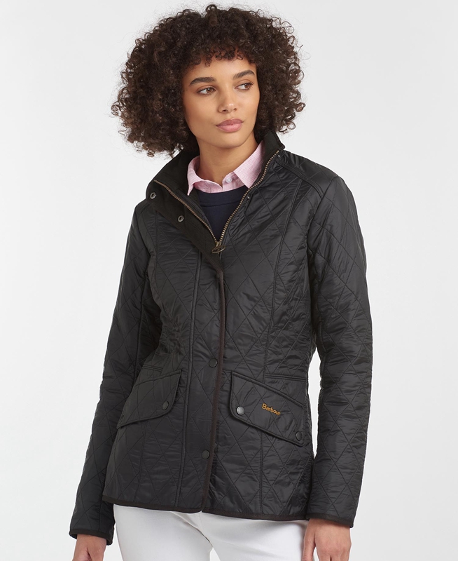 Chaqueta Acolchada Barbour Steppjacke Cavalry Polarquilt Mujer Negros | 815762-SGD