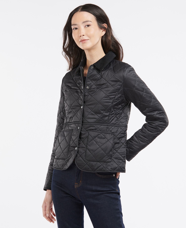 Chaqueta Acolchada Barbour Steppjacke Deveron Polarquilt Mujer Negros | 750164-RVS