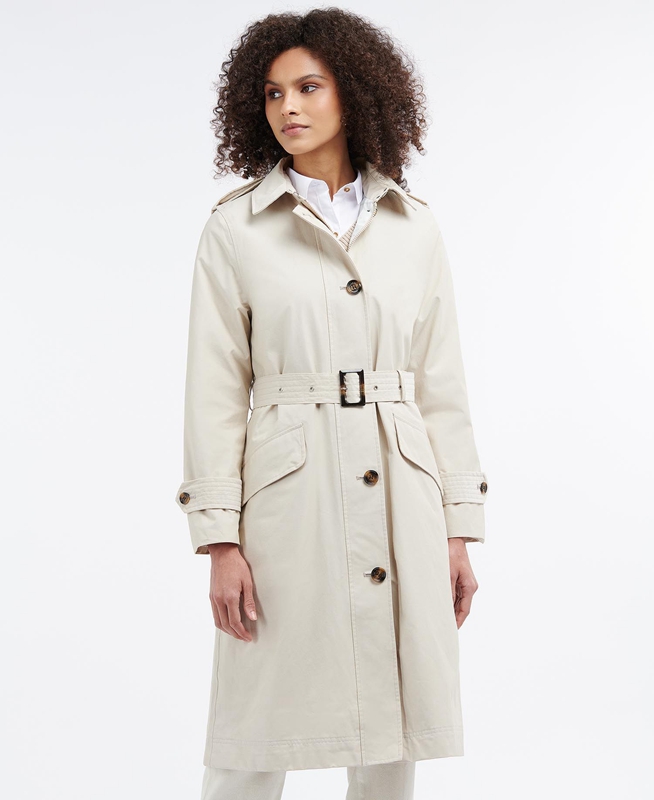 Chaqueta Impermeable Barbour Camilla Mujer Beige | 859170-DON