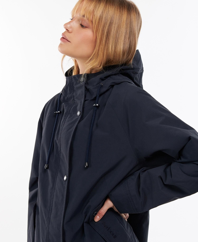 Chaqueta Impermeable Barbour Galium Mujer Azul Marino | 195467-AUK