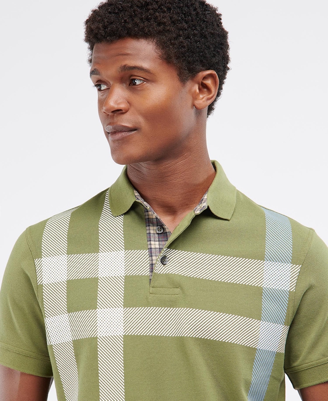 Polo shirts Barbour Blaine Hombre Verdes | 042987-WOJ