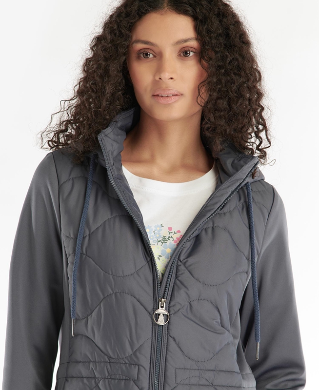 Sudaderas Barbour Willowherb Quilted Mujer Grises | 927140-EWN