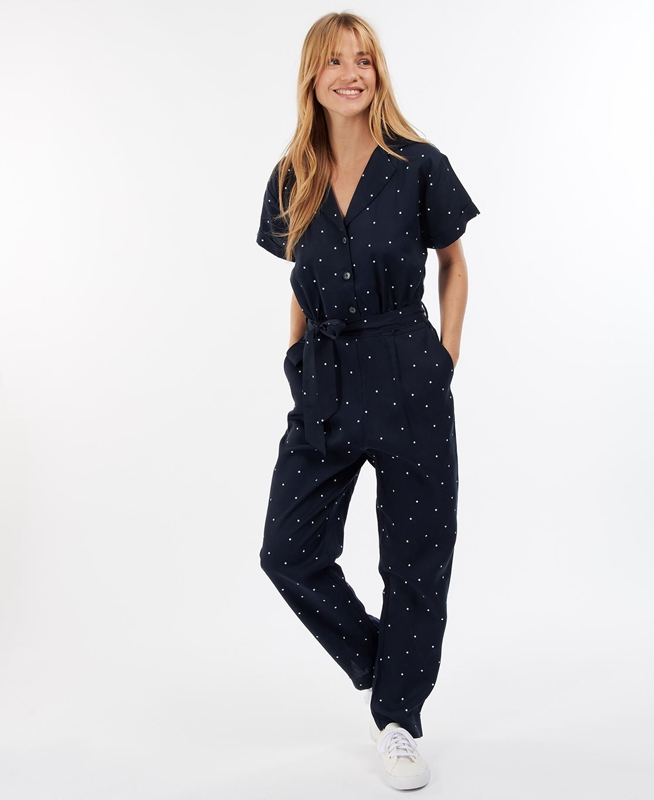 Vestido Barbour Melita Jumpsuit Mujer Azul Marino | 193420-FXH