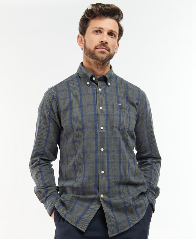 Camisas Barbour Inverbeg Tailored Hombre Grises | 672158-SFC