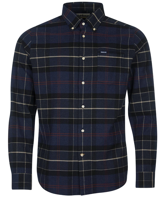 Camisas Barbour Lutsleigh Hombre Azul Marino | 782634-PLB