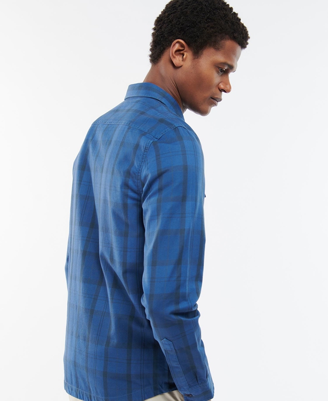 Camisas Barbour Overdyed Cannich Overshirt Hombre Azules | 850432-EKA