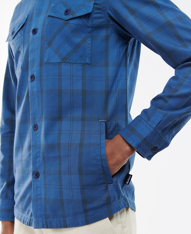 Camisas Barbour Overdyed Cannich Overshirt Hombre Azules | 850432-EKA