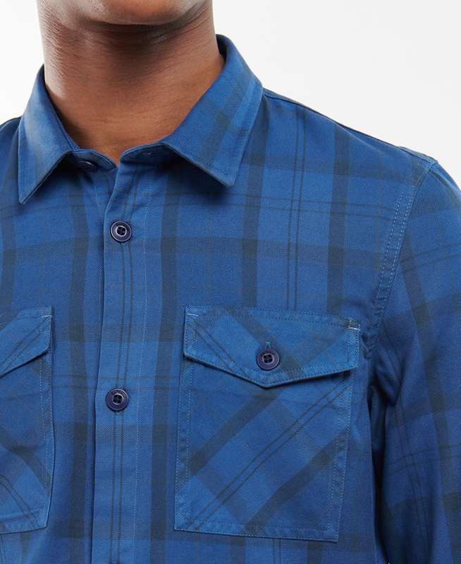 Camisas Barbour Overdyed Cannich Overshirt Hombre Azules | 850432-EKA