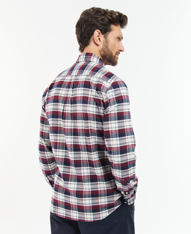 Camisas Barbour Stonewell Tailored Fit Hombre Rosas | 138542-ZXC