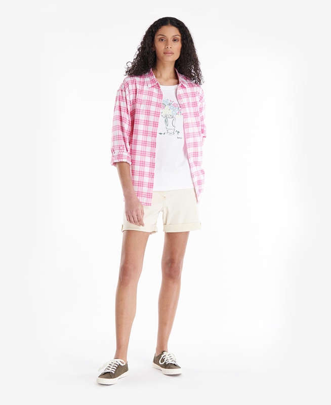 Camisas Barbour Willowherb Mujer Rosas | 420563-MCQ