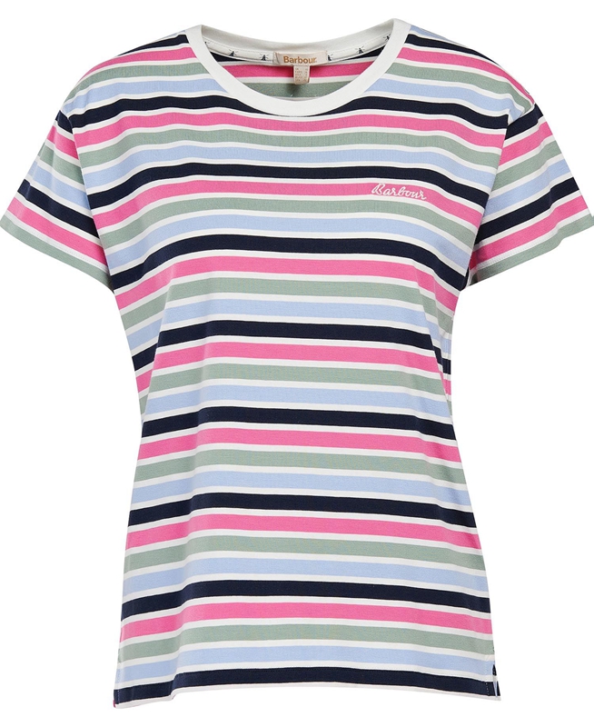 Camiseta Barbour Evergreen Top Mujer Multicolor | 930584-ACN