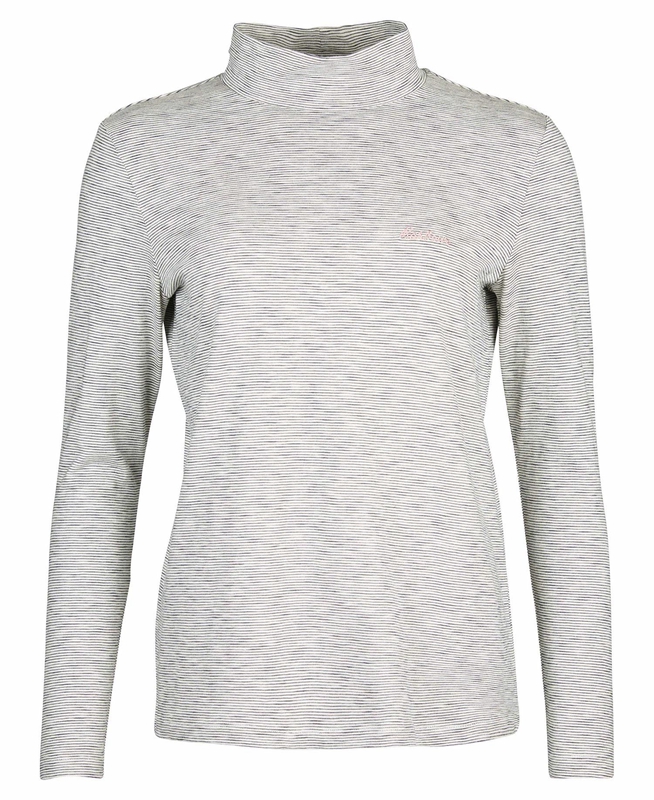 Camiseta Barbour Leathes Top Mujer Creme | 273068-ZTB