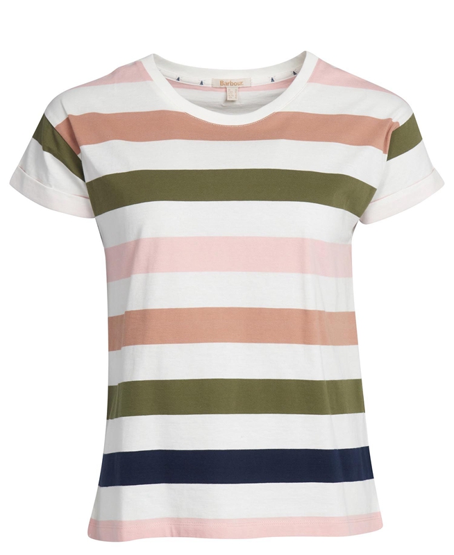 Camiseta Barbour Lyndale Top Mujer Multicolor | 673904-DNZ