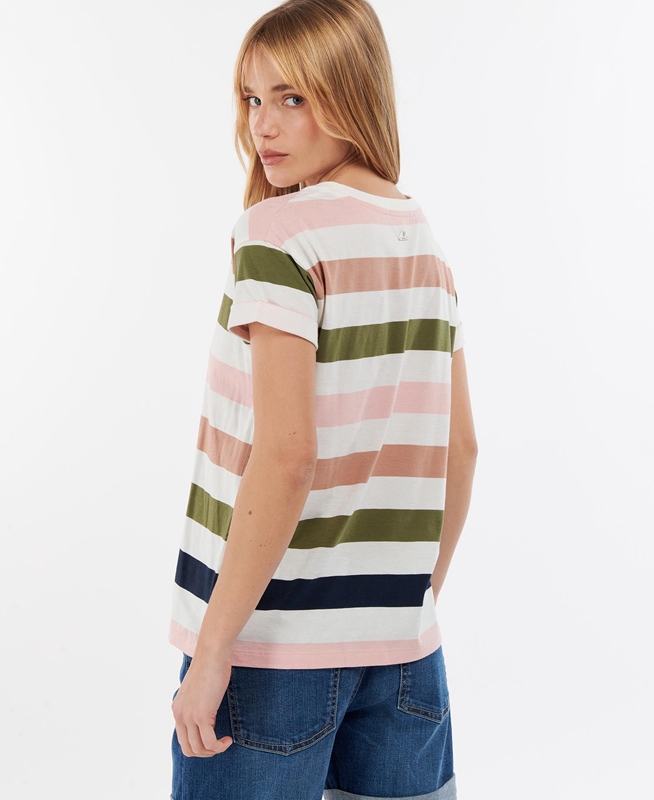 Camiseta Barbour Lyndale Top Mujer Multicolor | 673904-DNZ