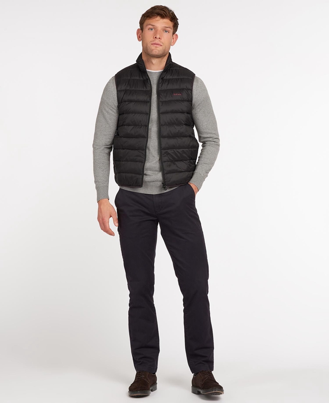 Chalecos Barbour Bretby Hombre Negros | 350418-QXI