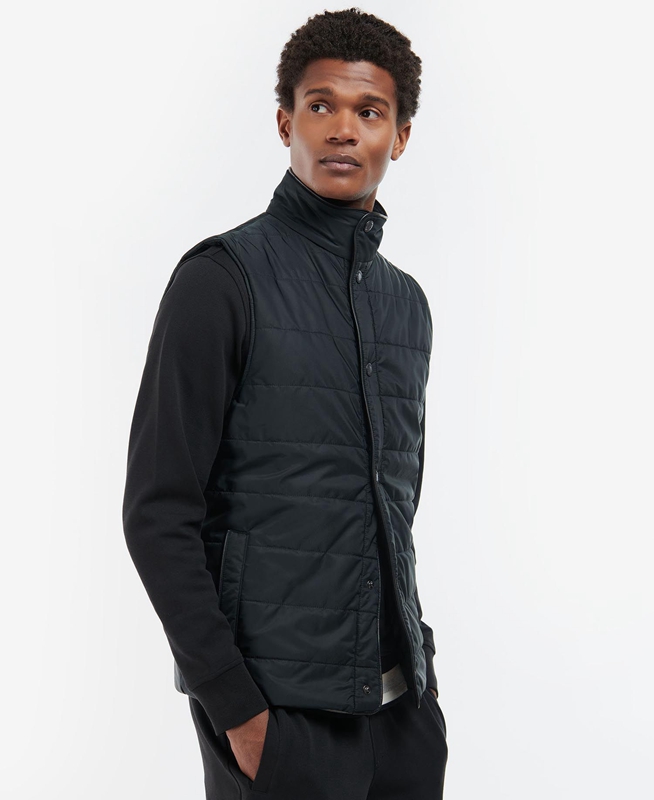 Chalecos Barbour Farnham Hombre Negros | 453891-JOC