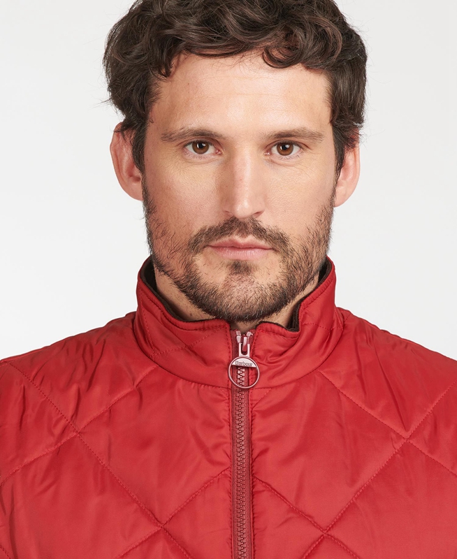 Chalecos Barbour Finn Hombre Rojos | 024371-QGR