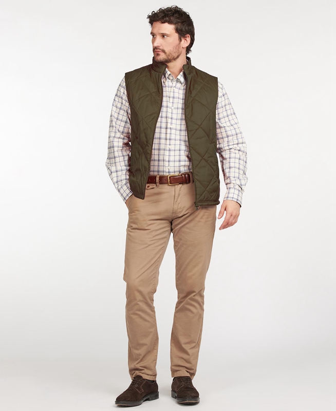 Chalecos Barbour Finn Hombre Verdes | 983172-YLH