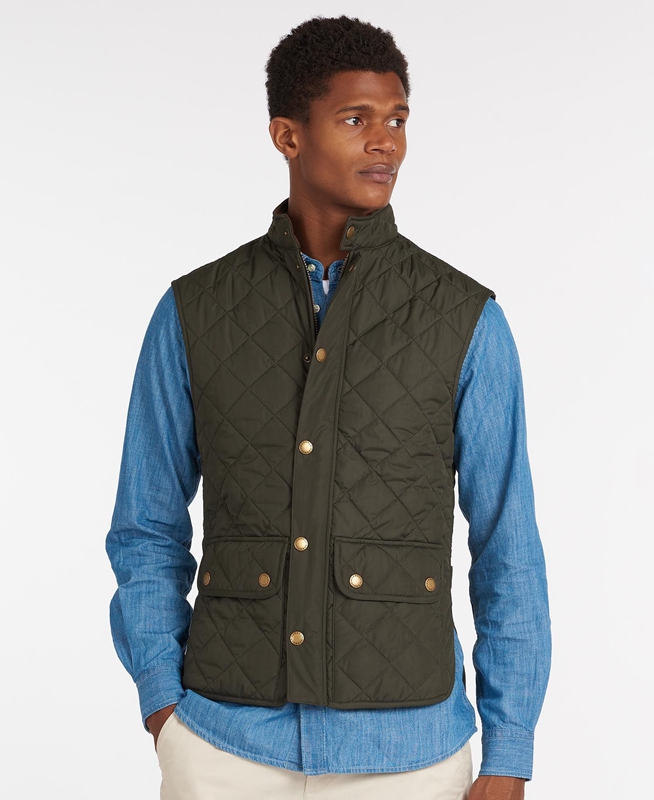 Chalecos Barbour Lowerdale Hombre Verde Oliva | 326875-TZB