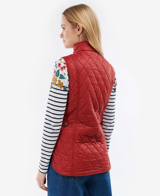 Chalecos Barbour Otterburn Mujer Rojos | 876349-AMU