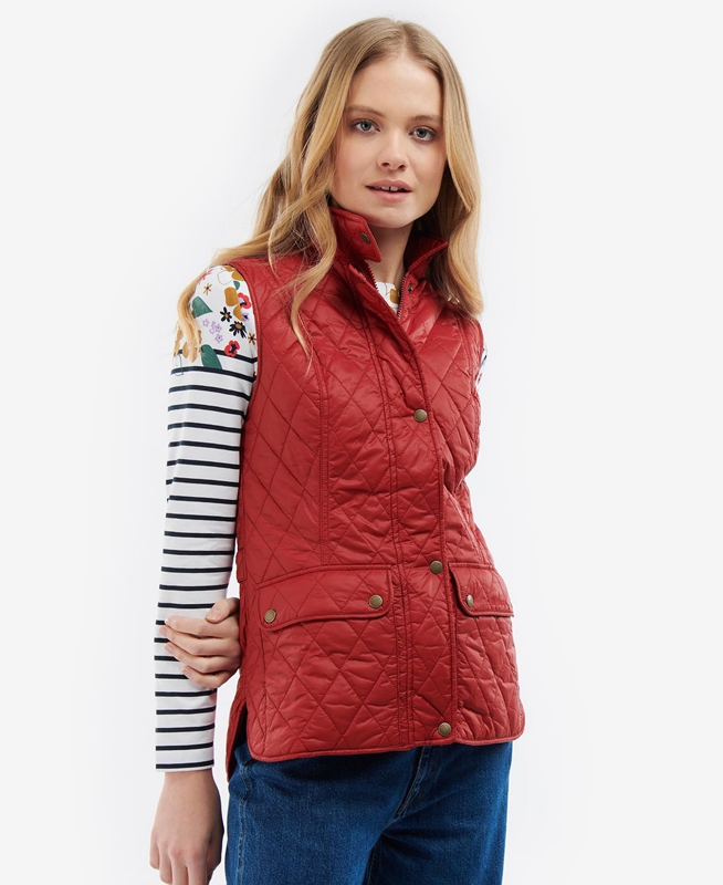 Chalecos Barbour Otterburn Mujer Rojos | 876349-AMU