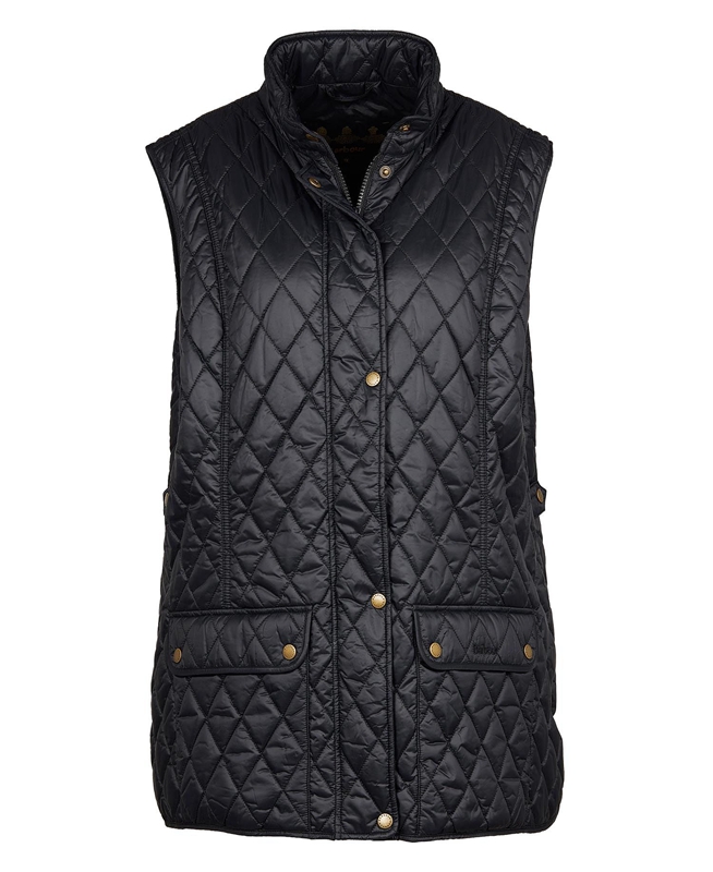 Chalecos Barbour Plus Otterburn Mujer Negros | 582973-GTQ