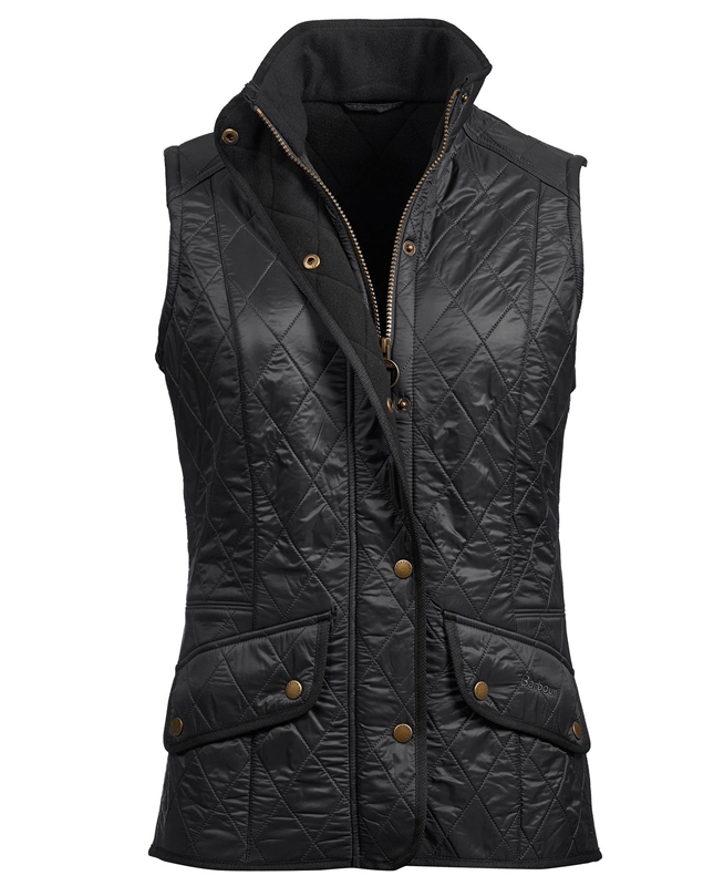 Chalecos Barbour Weste Cavalry Mujer Negros | 506294-CXH