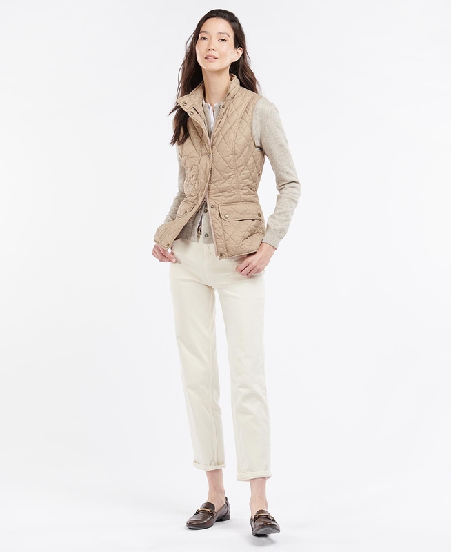 Chalecos Barbour Weste Otterburn Mujer Beige | 980315-DBL