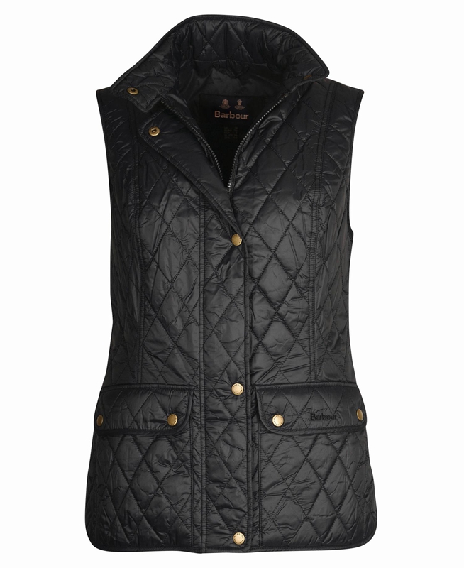 Chalecos Barbour Weste Otterburn Mujer Negros | 659830-UAJ