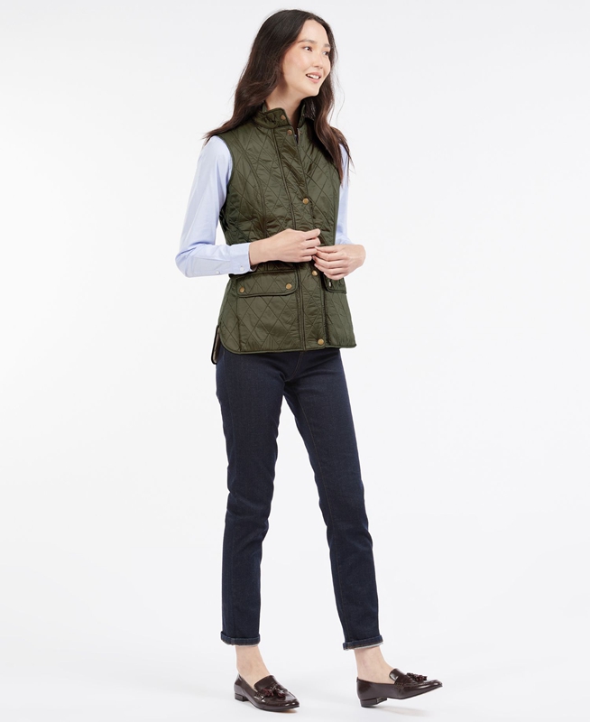 Chalecos Barbour Weste Wray Mujer Verdes | 160852-PXK