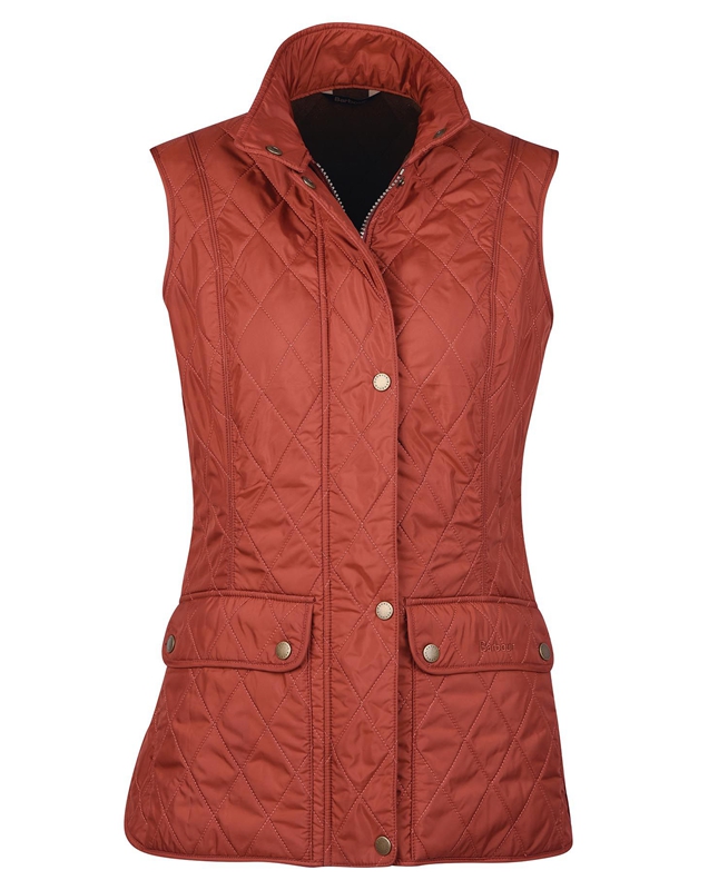 Chalecos Barbour Wray Mujer Rojos | 178430-VPK