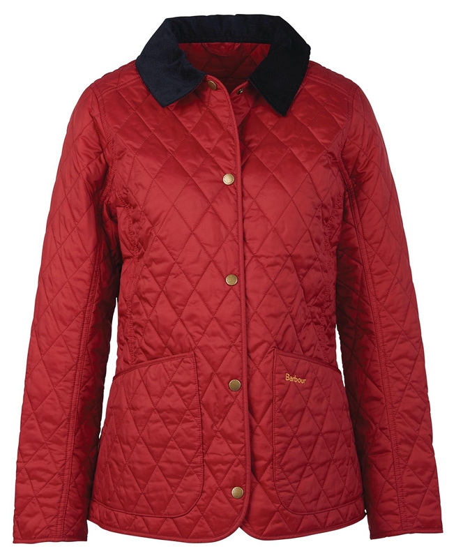 Chaqueta Acolchada Barbour Annandale Mujer Rojos | 216703-HNC