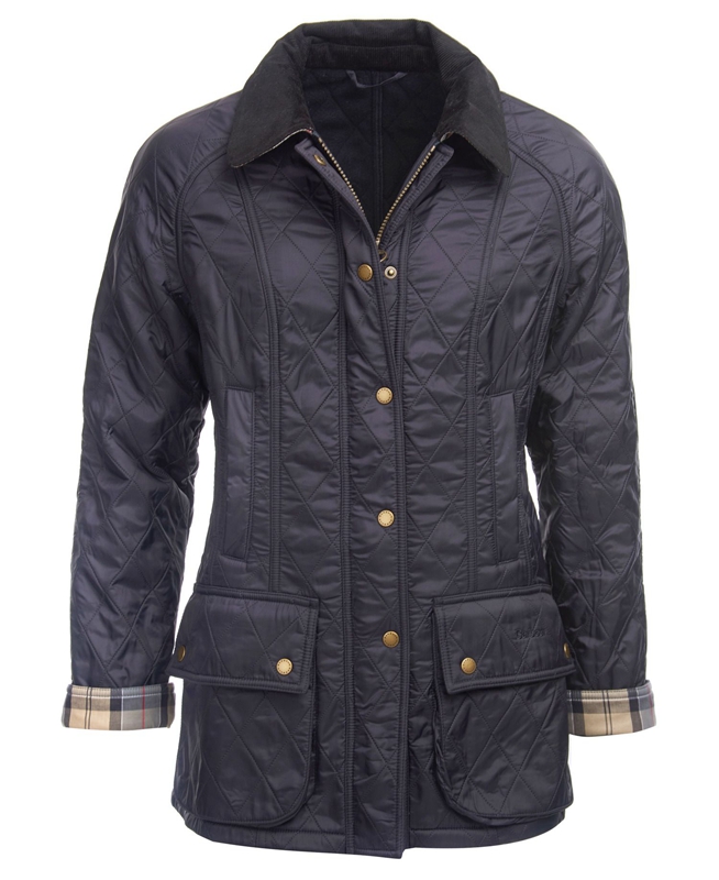 Chaqueta Acolchada Barbour Beadnell Polarquilt Mujer Azul Marino | 962831-QGF