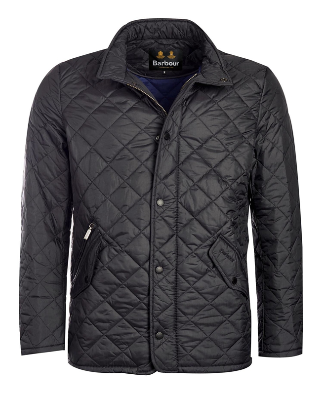 Chaqueta Acolchada Barbour Flyweight Chelsea Hombre Negros | 428360-TKP