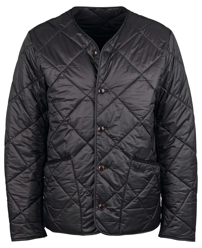 Chaqueta Acolchada Barbour Liddesdale Cardigan Hombre Negros | 948365-HIU