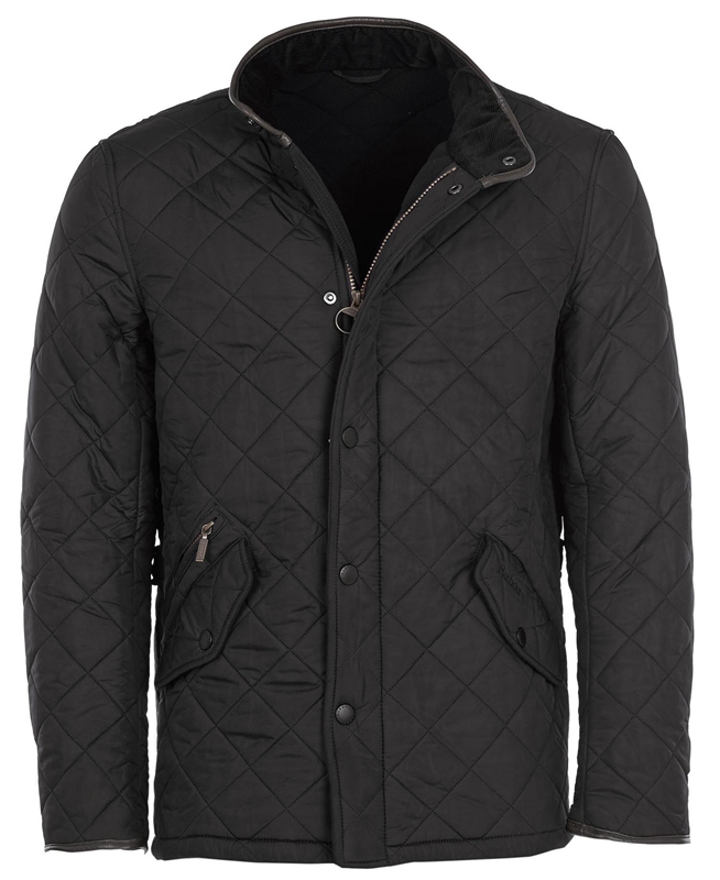 Chaqueta Acolchada Barbour Powell Hombre Negros | 827645-AWN