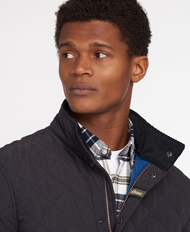 Chaqueta Acolchada Barbour Shoveler Hombre Azul Marino | 965023-MZV