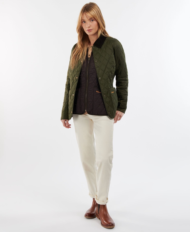 Chaqueta Acolchada Barbour Steppjacke Annandale Mujer Verde Oliva | 976543-NJU