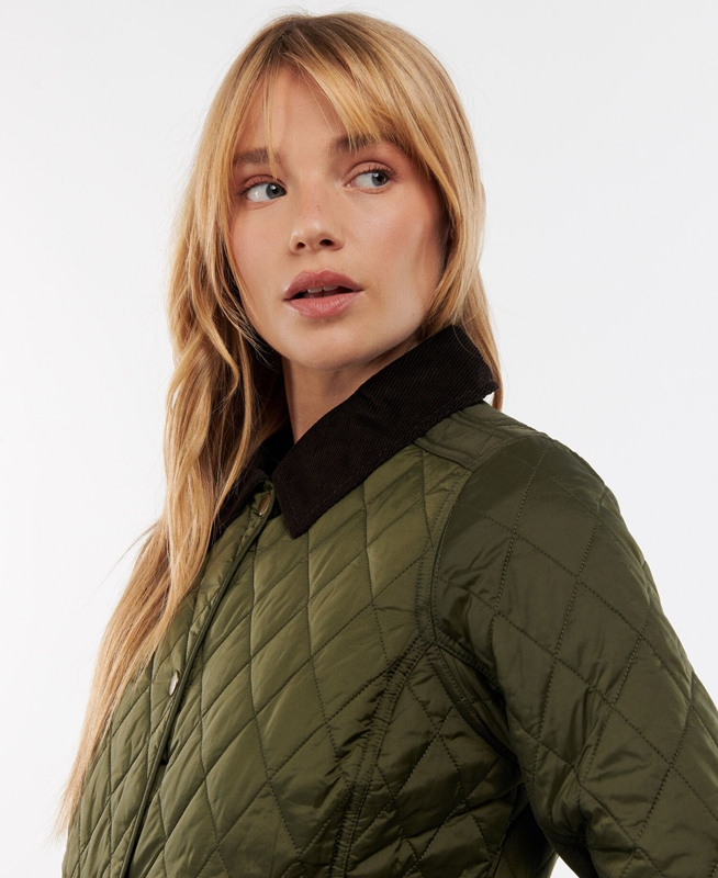 Chaqueta Acolchada Barbour Steppjacke Annandale Mujer Verde Oliva | 976543-NJU