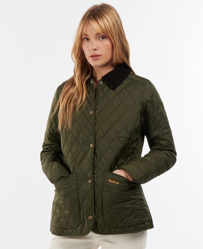 Chaqueta Acolchada Barbour Steppjacke Annandale Mujer Verde Oliva | 976543-NJU