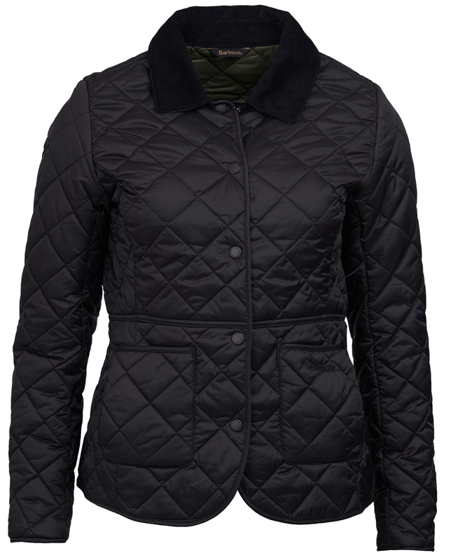 Chaqueta Acolchada Barbour Steppjacke Deveron Mujer Negros | 367512-HAL