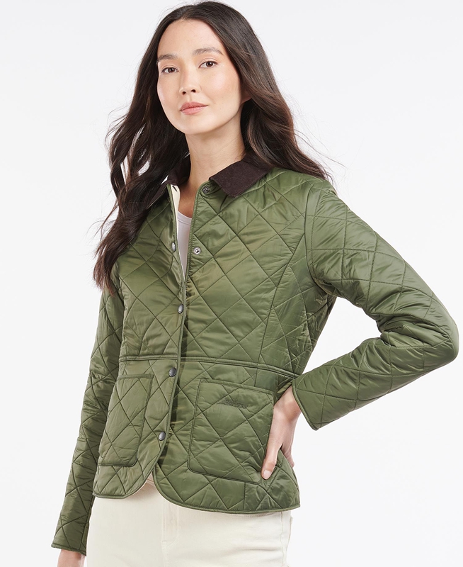 Chaqueta Acolchada Barbour Steppjacke Deveron Polarquilt Mujer Verdes | 823740-LHC