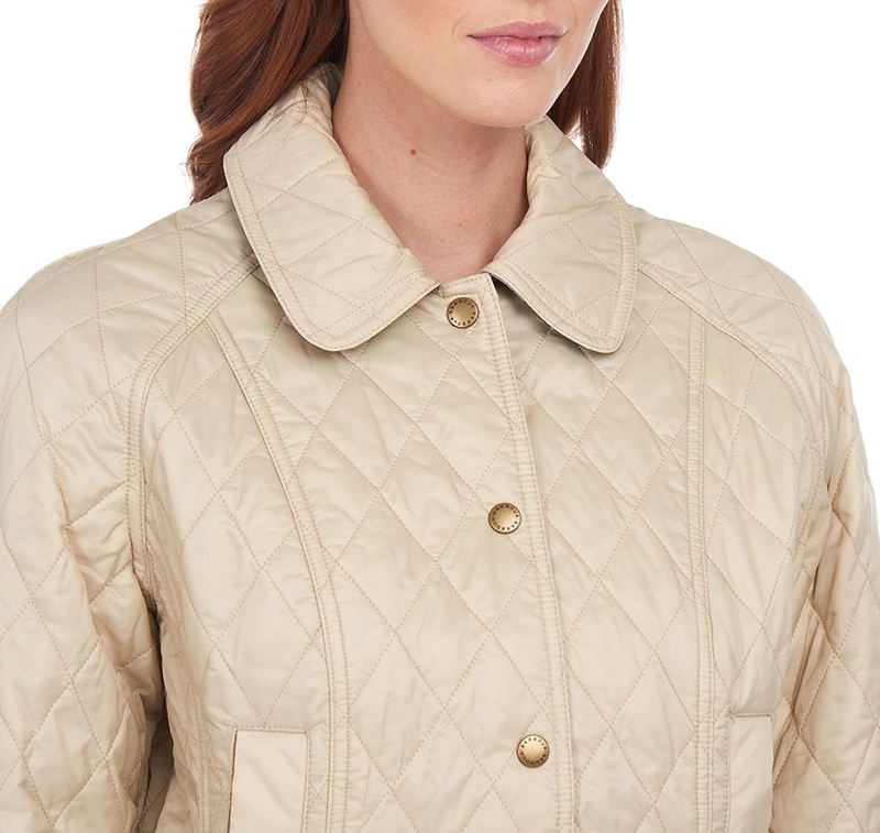 Chaqueta Acolchada Barbour Summer Beadnell Mujer Creme | 507921-SXI